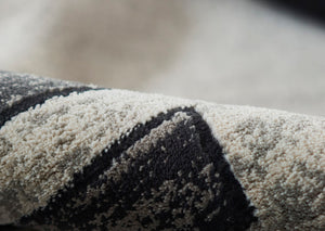 Momeni Edition EDI-4 Machine Made Contemporary Geometric Indoor Area Rug Charcoal 8'11" x 12'6" EDITIEDI-4CHR8BC6