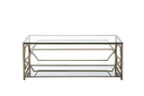 Shatana Home Edward Rectangular Coffee Table Brass