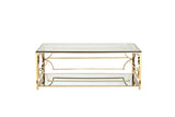 Shatana Home Edward Rectangular Coffee Table High Polish Gold