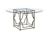 Shatana Home Edward Round Dining Table Brass