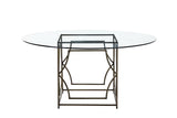 Shatana Home Edward Round Dining Table Brass