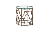 Shatana Home Edward Round Side Table Brass