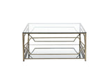 Shatana Home Edward Square Coffee Table Brass