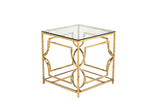 Shatana Home Edward Side Table High Polish Gold