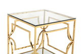 Shatana Home Edward Side Table High Polish Gold