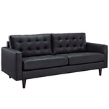 Empress Bonded Leather Sofa Black EEI-1010-BLK