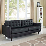 Empress Bonded Leather Sofa Black EEI-1010-BLK