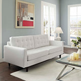 Empress Bonded Leather Sofa White EEI-1010-WHI