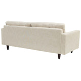 Empress Upholstered Fabric Sofa Beige EEI-1011-BEI