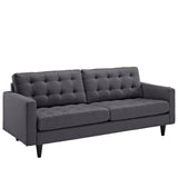Empress Upholstered Fabric Sofa Gray EEI-1011-DOR