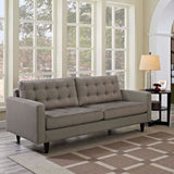 Empress Upholstered Fabric Sofa Granite EEI-1011-GRA