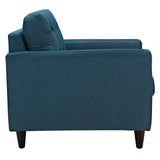 Empress Upholstered Fabric Armchair Azure EEI-1013-AZU