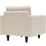 Modway Furniture Empress Upholstered Fabric Armchair 0423 Beige EEI-1013-BEI