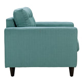 Modway Furniture Empress Upholstered Fabric Armchair 0423 Laguna EEI-1013-LAG