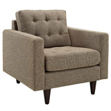 Empress Upholstered Fabric Armchair Oatmeal EEI-1013-OAT