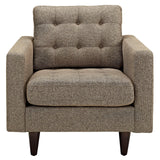 Empress Upholstered Fabric Armchair Oatmeal EEI-1013-OAT