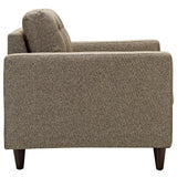 Empress Upholstered Fabric Armchair Oatmeal EEI-1013-OAT