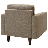 Empress Upholstered Fabric Armchair Oatmeal EEI-1013-OAT