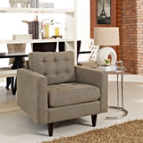 Empress Upholstered Fabric Armchair Oatmeal EEI-1013-OAT