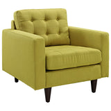 Empress Upholstered Fabric Armchair Wheatgrass EEI-1013-WHE