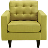 Empress Upholstered Fabric Armchair Wheatgrass EEI-1013-WHE