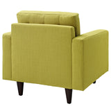 Empress Upholstered Fabric Armchair Wheatgrass EEI-1013-WHE