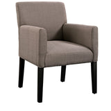 Chloe Upholstered Fabric Armchair Gray EEI-1045-GRY