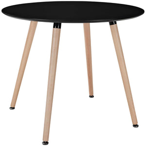 Track Round Dining Table Black EEI-1055-BLK