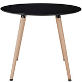 Track Round Dining Table Black EEI-1055-BLK