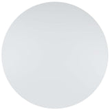 Platter Round Dining Table White EEI-1064-WHI