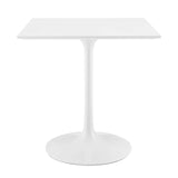 Modway Furniture Lippa 28" Square Wood Top Dining Table Default Title EEI-1123-WHI