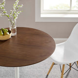 Modway Furniture Lippa 36" Round Walnut Dining Table Default Title EEI-1136-WAL