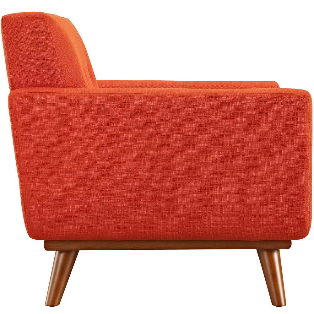 Modway Furniture Engage Upholstered Fabric Armchair Atomic Red 33 x 39.5 x 32.5