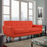 Engage Upholstered Fabric Loveseat Atomic Red EEI-1179-ATO