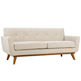 Engage Upholstered Fabric Loveseat Beige EEI-1179-BEI
