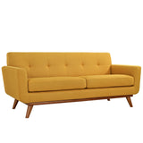 Engage Upholstered Fabric Loveseat Citrus EEI-1179-CIT
