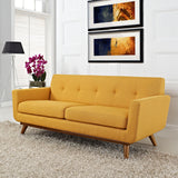 Engage Upholstered Fabric Loveseat Citrus EEI-1179-CIT