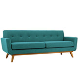 Engage Upholstered Fabric Sofa Teal EEI-1180-TEA