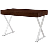 Sector Office Desk Walnut EEI-1183-WAL