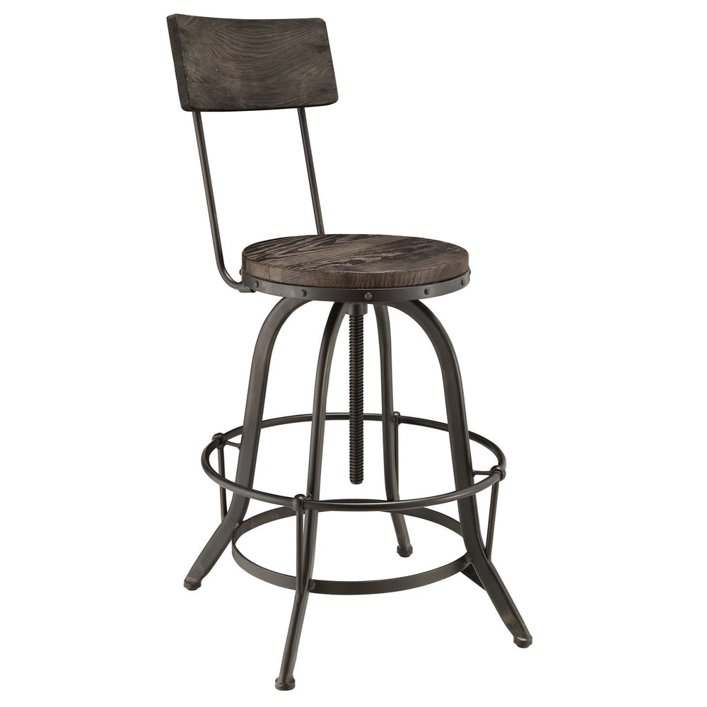 Procure Wood Bar Stool Black EEI-1212-BLK