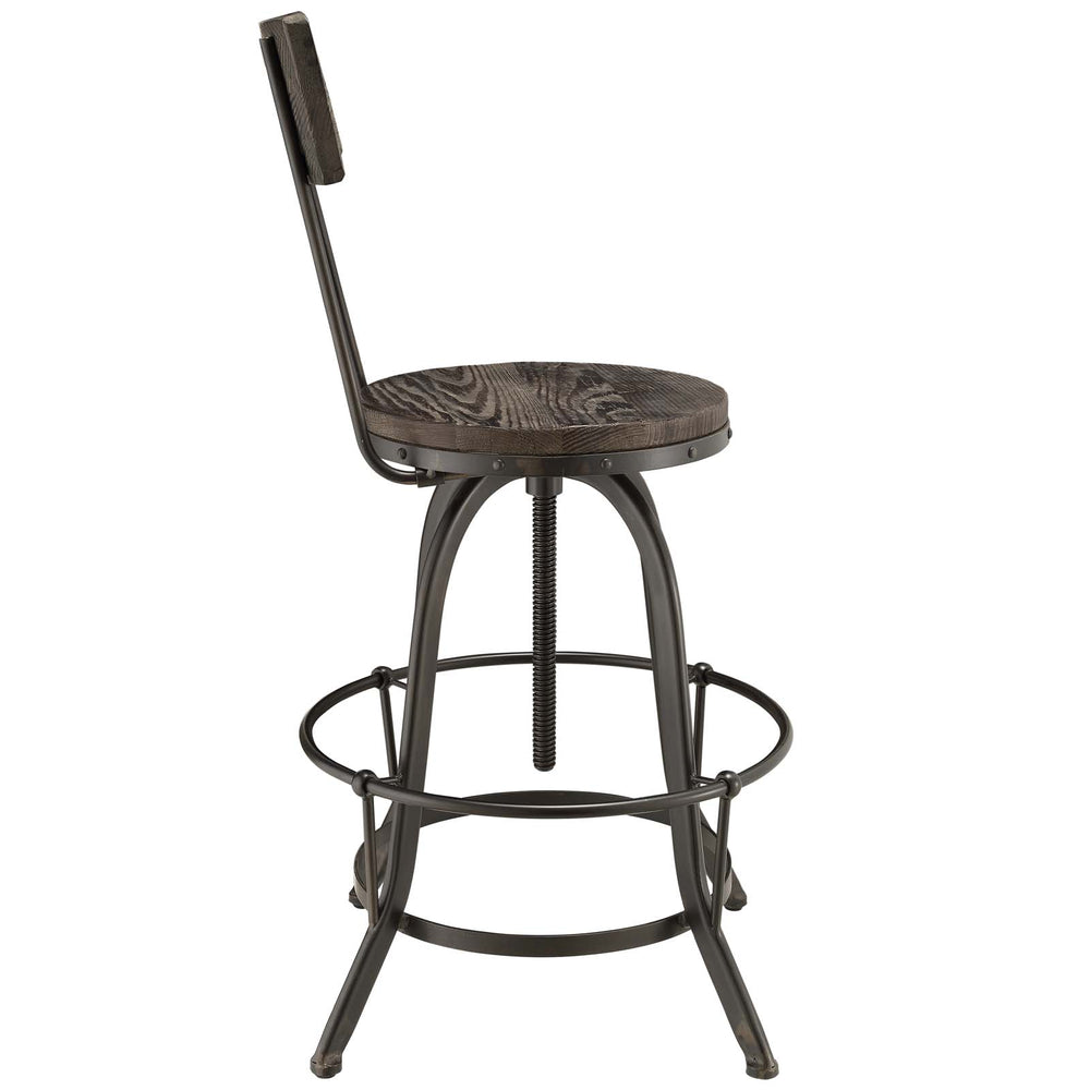 Procure Wood Bar Stool Black EEI-1212-BLK