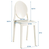 Casper Dining Side Chair White EEI-122-WHI