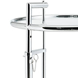 Eileen Gray Chrome Stainless Steel End Table Silver EEI-125-SLV