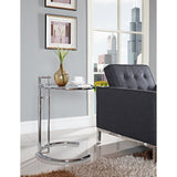 Eileen Gray Chrome Stainless Steel End Table Silver EEI-125-SLV