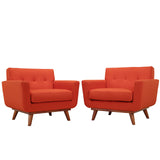 Engage Armchair Wood Set of 2 Atomic Red EEI-1284-ATO