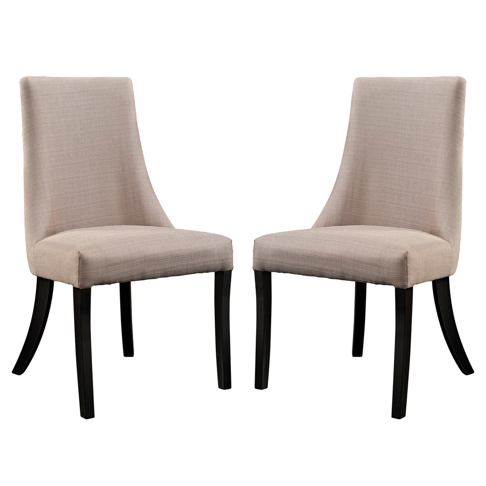 Reverie Dining Side Chair Set of 2 Beige EEI-1297-BEI