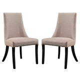 Reverie Dining Side Chair Set of 2 Beige EEI-1297-BEI