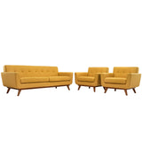 Engage Armchairs and Sofa Set of 3 Citrus EEI-1345-CIT