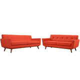 Engage Loveseat and Sofa Set of 2 Atomic Red EEI-1348-ATO