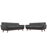 Engage Loveseat and Sofa Set of 2 Gray EEI-1348-DOR